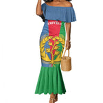 Personalised Eritrea Mermaid Dress Eritrean Map Mix African Pattern Simple Style