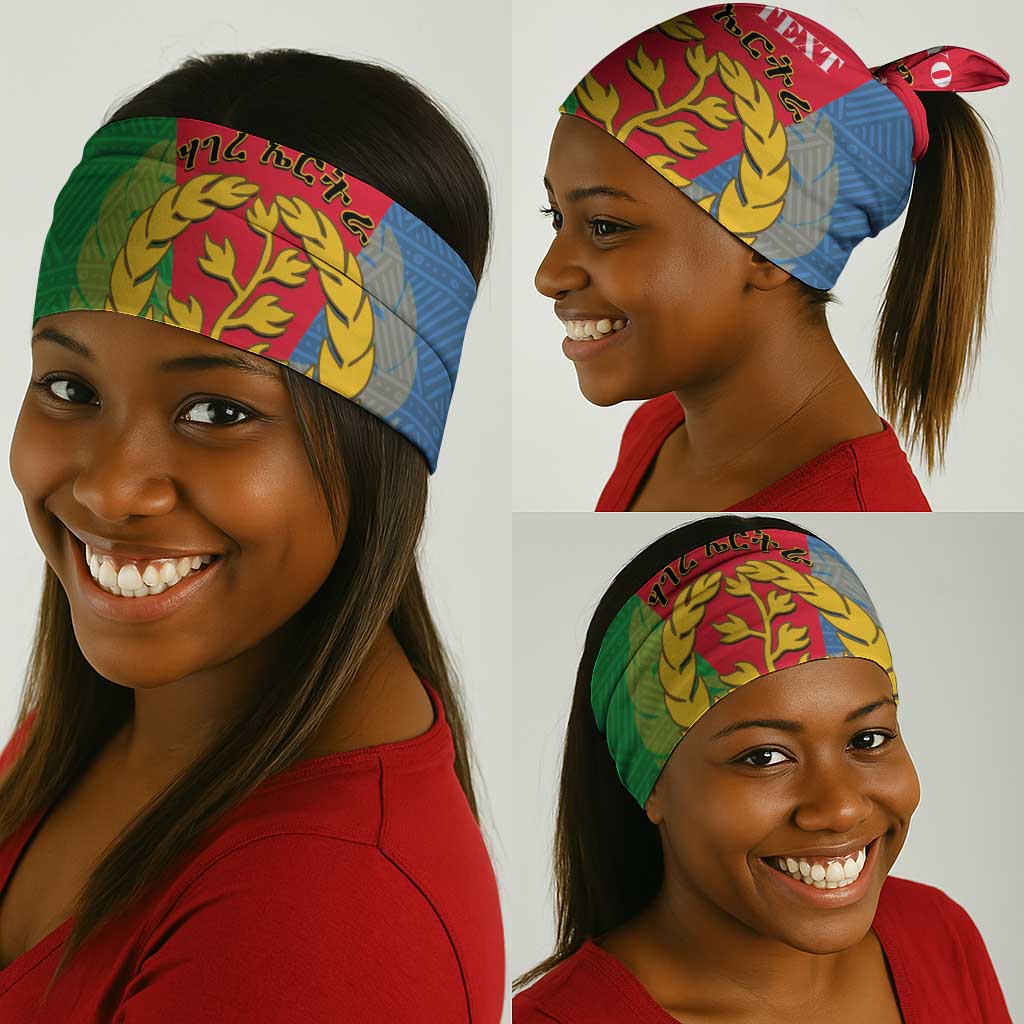 Personalised Eritrea Neck Gaiter Eritrean Map Mix African Pattern Simple Style LT14