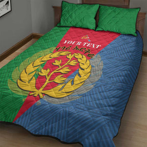 Personalised Eritrea Quilt Bed Set Eritrean Map Mix African Pattern Simple Style