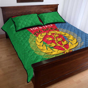 Personalised Eritrea Quilt Bed Set Eritrean Map Mix African Pattern Simple Style