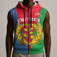 Personalised Eritrea Sleeveless Zip Hoodie Eritrean Map Mix African Pattern Simple Style - African Pride
