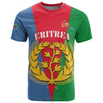 Personalised Eritrea T shirt Eritrean Map Mix African Pattern Simple Style