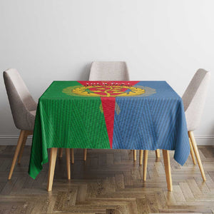 Personalised Eritrea Tablecloth Eritrean Map Mix African Pattern Simple Style