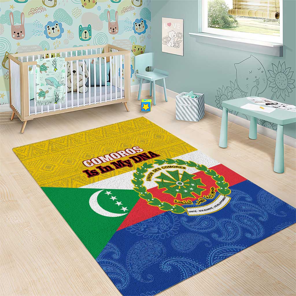 Afro Paisley Udzima wa Komori Area Rug Comoros Is In My DNA