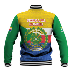 Afro Paisley Udzima wa Komori Baseball Jacket Comoros Is In My DNA