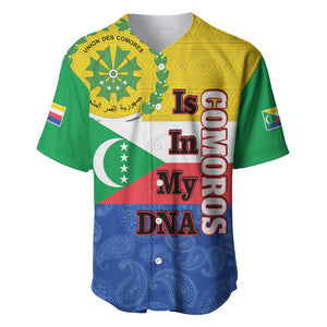 Afro Paisley Udzima wa Komori Baseball Jersey Comoros Is In My DNA