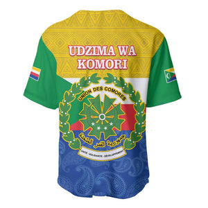 Afro Paisley Udzima wa Komori Baseball Jersey Comoros Is In My DNA