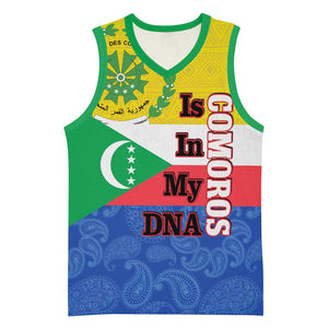 Afro Paisley Udzima wa Komori Basketball Jersey Comoros Is In My DNA LT14