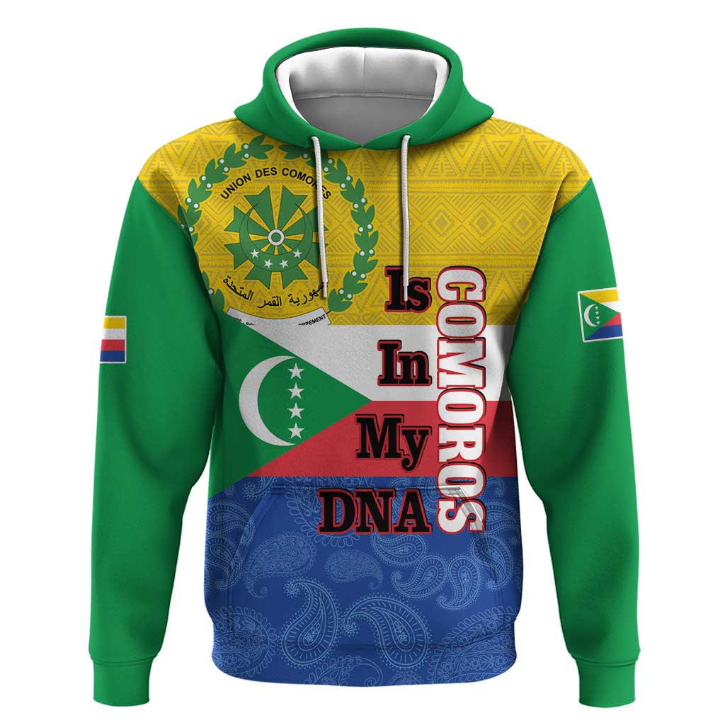 Afro Paisley Udzima wa Komori Hoodie Comoros Is In My DNA