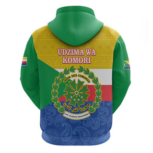 Afro Paisley Udzima wa Komori Hoodie Comoros Is In My DNA