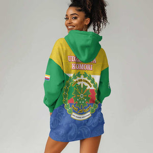 Afro Paisley Udzima wa Komori Hoodie Dress Comoros Is In My DNA