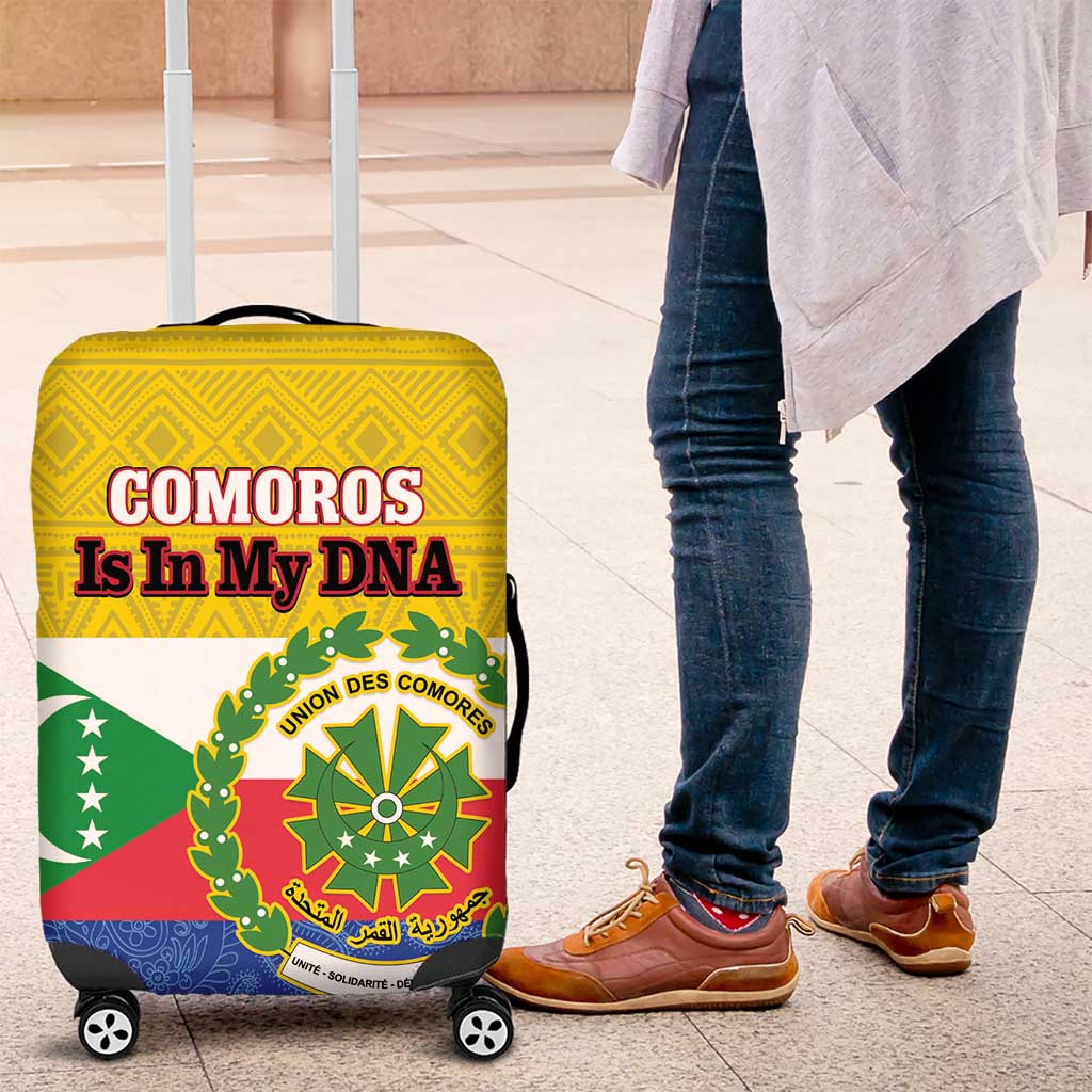 Afro Paisley Udzima wa Komori Luggage Cover Comoros Is In My DNA