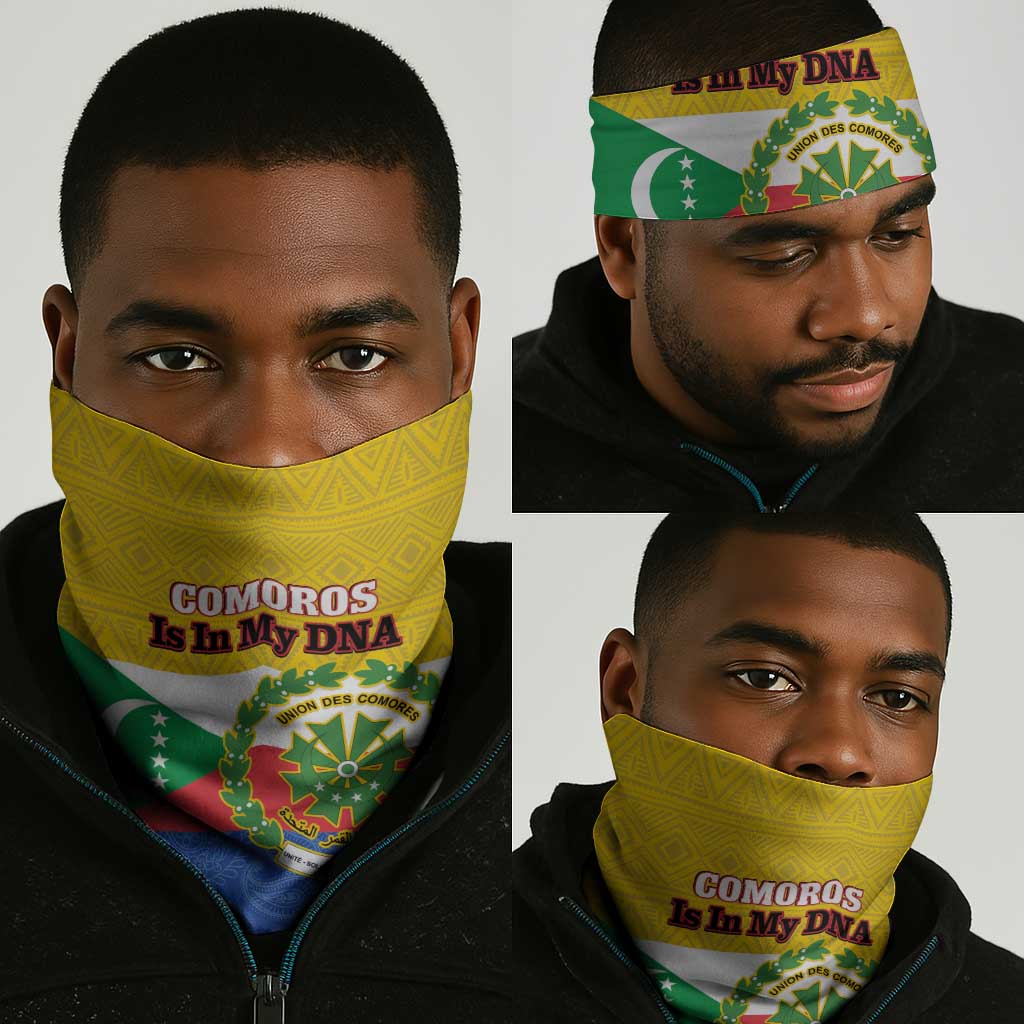Afro Paisley Udzima wa Komori Neck Gaiter Comoros Is In My DNA LT14