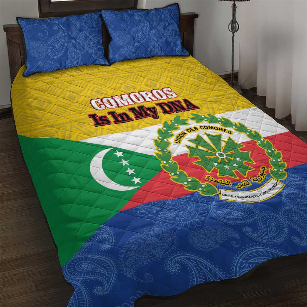 Afro Paisley Udzima wa Komori Quilt Bed Set Comoros Is In My DNA