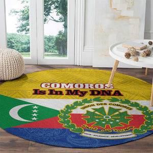 Afro Paisley Udzima wa Komori Round Carpet Comoros Is In My DNA