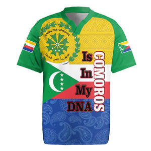 Afro Paisley Udzima wa Komori Rugby Jersey Comoros Is In My DNA