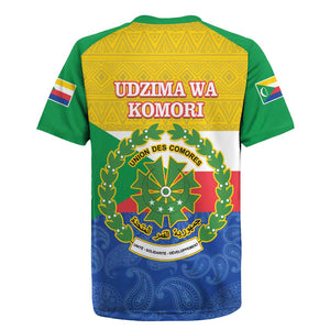 Afro Paisley Udzima wa Komori Rugby Jersey Comoros Is In My DNA