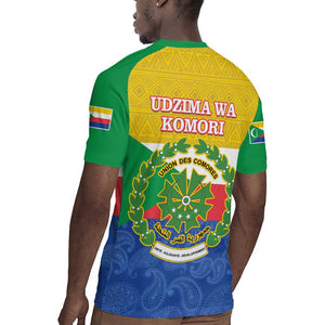 Afro Paisley Udzima wa Komori Rugby Jersey Comoros Is In My DNA