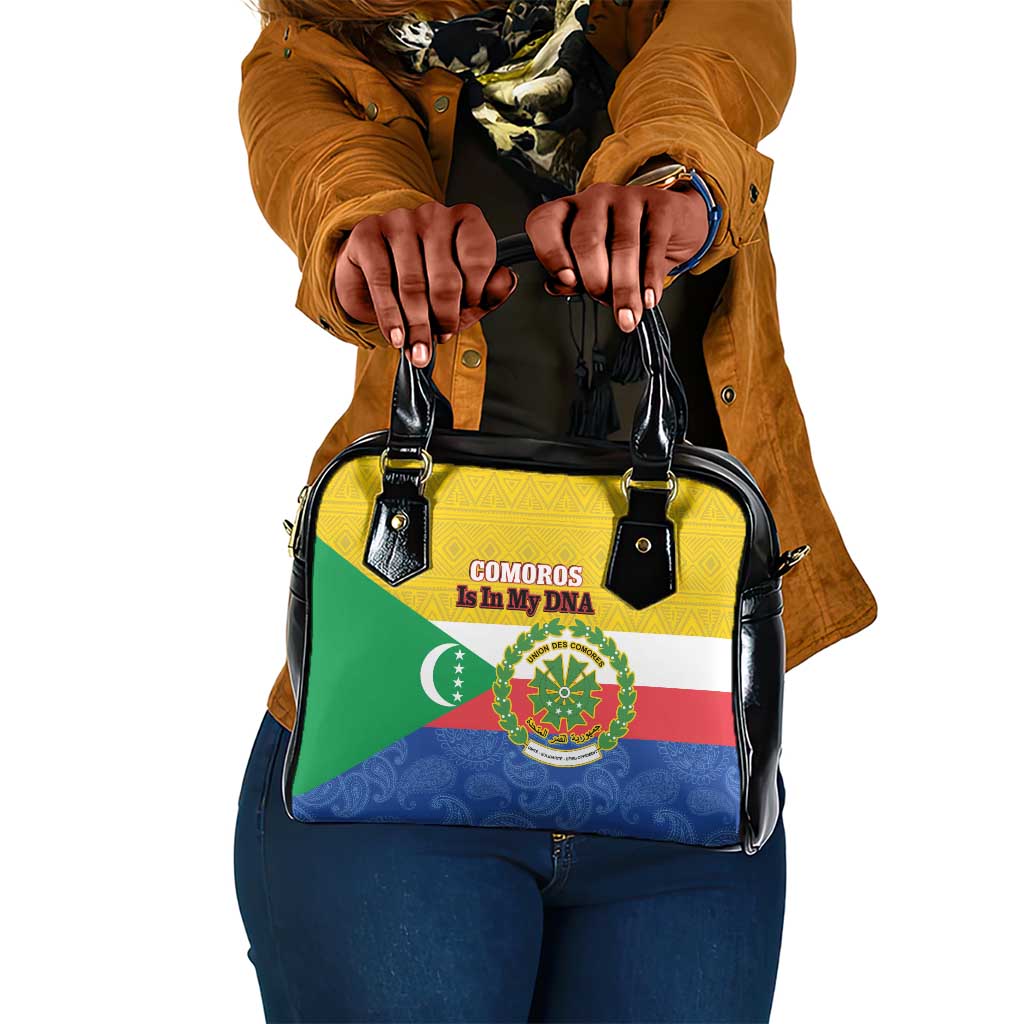 Afro Paisley Udzima wa Komori Shoulder Handbag Comoros Is In My DNA