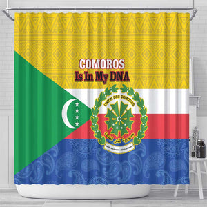 Afro Paisley Udzima wa Komori Shower Curtain Comoros Is In My DNA