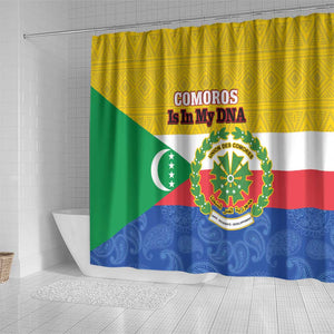 Afro Paisley Udzima wa Komori Shower Curtain Comoros Is In My DNA