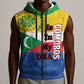 Afro Paisley Udzima wa Komori Sleeveless Zip Hoodie Comoros Is In My DNA - African Pride
