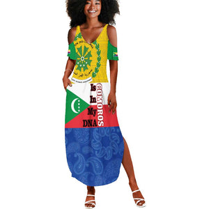 Afro Paisley Udzima wa Komori Summer Maxi Dress Comoros Is In My DNA