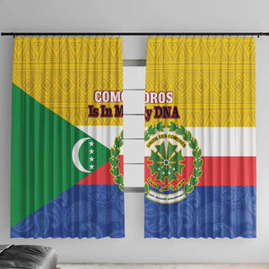 Afro Paisley Udzima wa Komori Window Curtain Comoros Is In My DNA