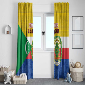 Afro Paisley Udzima wa Komori Window Curtain Comoros Is In My DNA