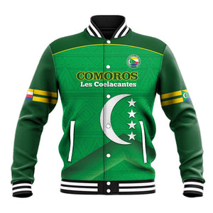 Custom Comoros Football Baseball Jacket Allez Les Coelacantes