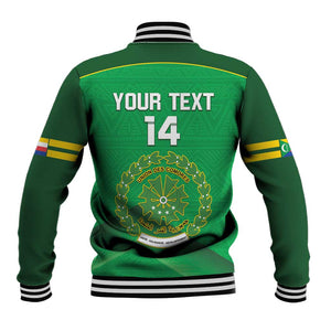 Custom Comoros Football Baseball Jacket Allez Les Coelacantes