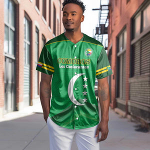 Custom Comoros Football Baseball Jersey Allez Les Coelacantes