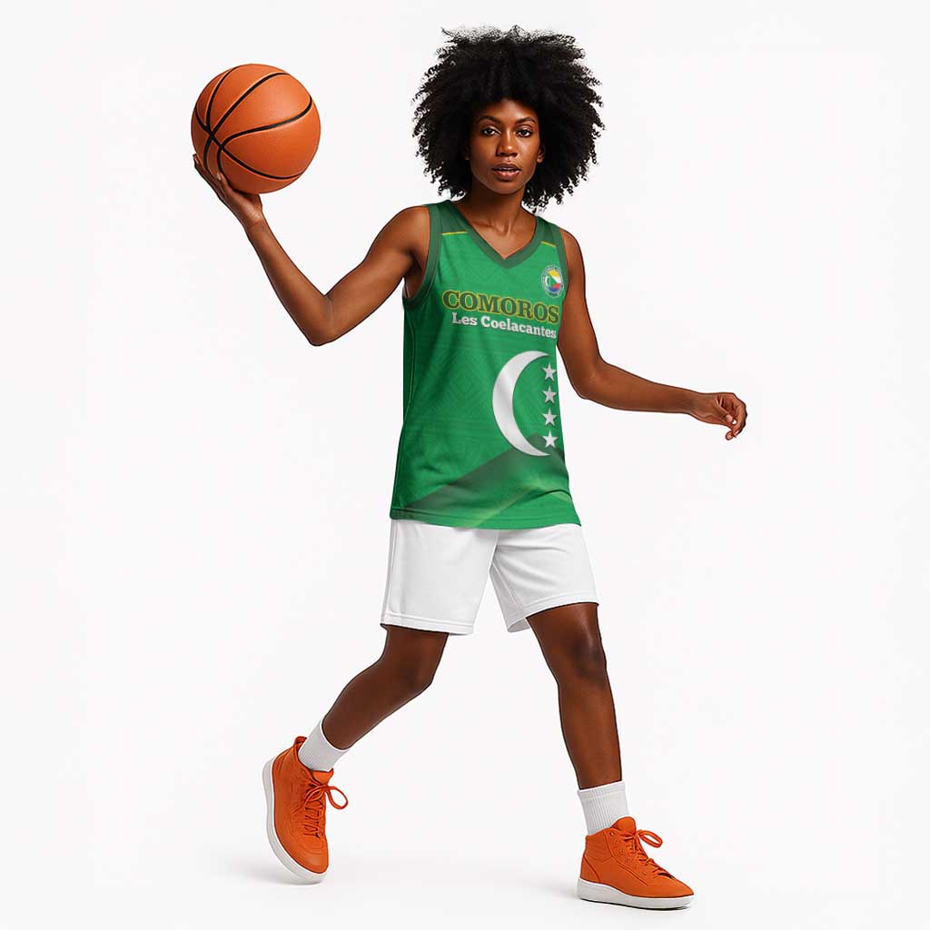 Custom Comoros Football Basketball Jersey Allez Les Coelacantes LT14