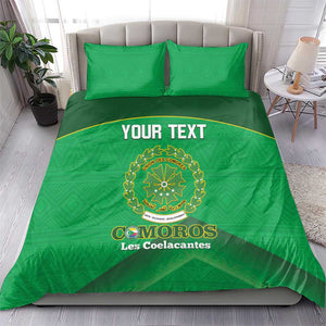 Custom Comoros Football Bedding Set Allez Les Coelacantes