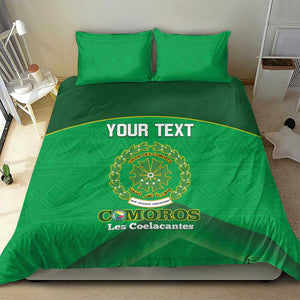 Custom Comoros Football Bedding Set Allez Les Coelacantes