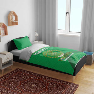 Custom Comoros Football Bedding Set Allez Les Coelacantes