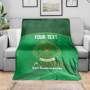 Custom Comoros Football Blanket Allez Les Coelacantes