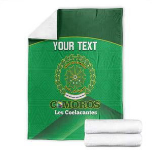 Custom Comoros Football Blanket Allez Les Coelacantes