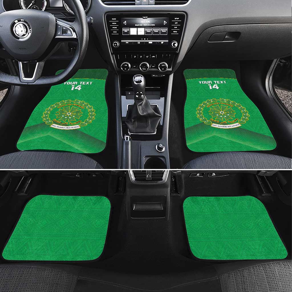 Custom Comoros Football Car Mats Allez Les Coelacantes