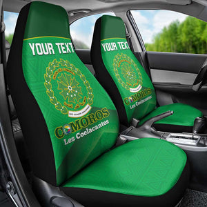 Custom Comoros Football Car Seat Cover Allez Les Coelacantes