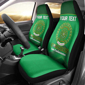 Custom Comoros Football Car Seat Cover Allez Les Coelacantes