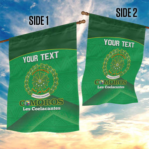 Custom Comoros Football Garden Flag Allez Les Coelacantes