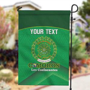 Custom Comoros Football Garden Flag Allez Les Coelacantes