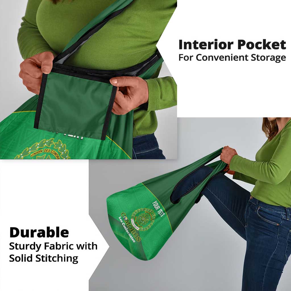 Custom Comoros Football Grocery Bag Allez Les Coelacantes