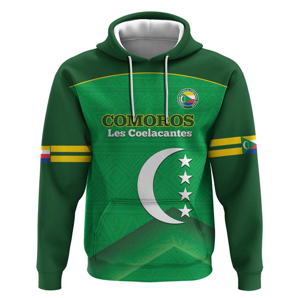 Custom Comoros Football Hoodie Allez Les Coelacantes