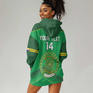 Custom Comoros Football Hoodie Dress Allez Les Coelacantes