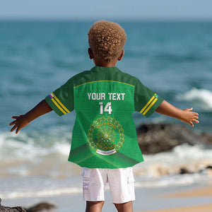 Custom Comoros Football Kid Hawaiian Shirt Allez Les Coelacantes