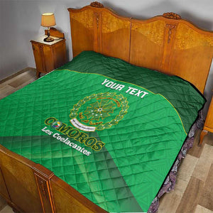 Custom Comoros Football Quilt Allez Les Coelacantes