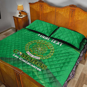 Custom Comoros Football Quilt Bed Set Allez Les Coelacantes