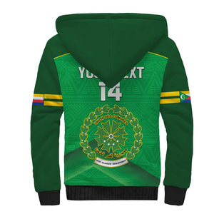 Custom Comoros Football Sherpa Hoodie Allez Les Coelacantes